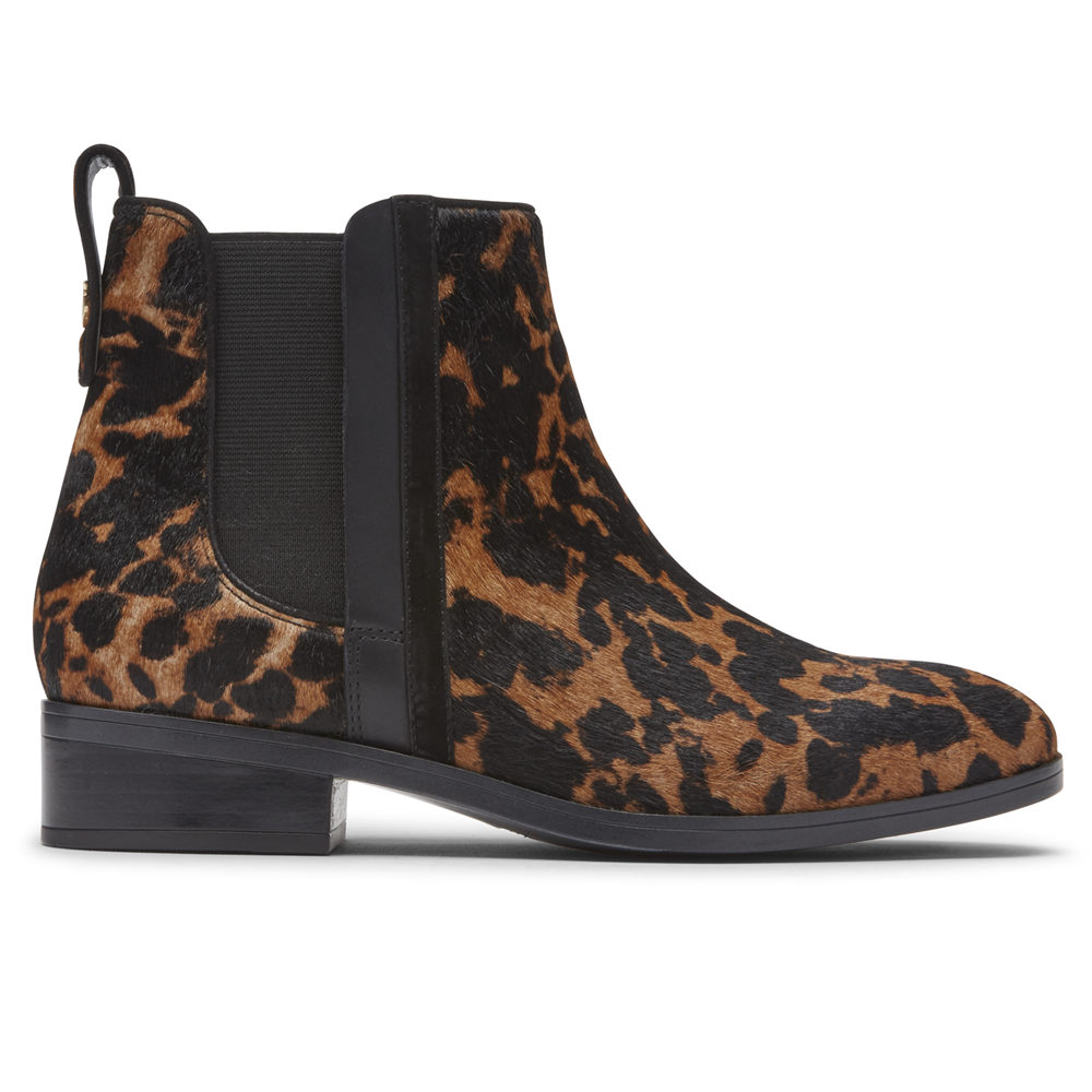 Rockport Womens Larkyn Chelsea - Boots Leopard - SIR827591